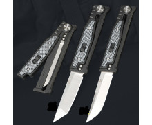 Multifunctionall Steel Blade Carrot Knife Locking Folding Pocket Knife for Camping Survival UD408847